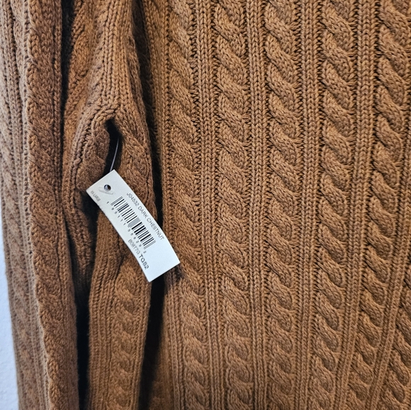 XXL Amazon Essentials Chestnut Cable Knit Sweater - Picture 4 of 4